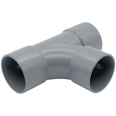 FloPlast ABS Solvent Weld Swept Tee 32mm Grey - WRAS Approved (1/2)