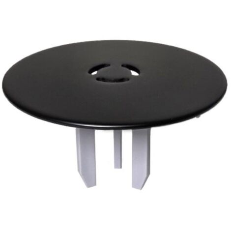 Matt Black Brass Shower Trap Cover - ST90MEMBMTOP+SUPP