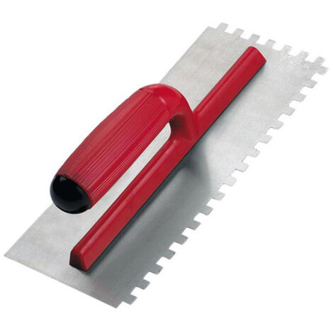 Rubi Pro Steel Notched Trowel 11x4in Durable Tiling Tool