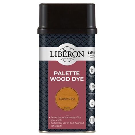 Liberon 126730 Palette Wood Dye Golden Pine 250ml LIBWDPGP250N