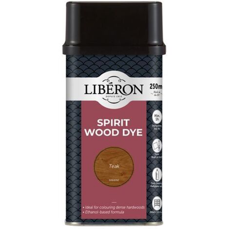 Liberon 126784 Spirit Wood Dye Teak 250ml LIBWDST250N