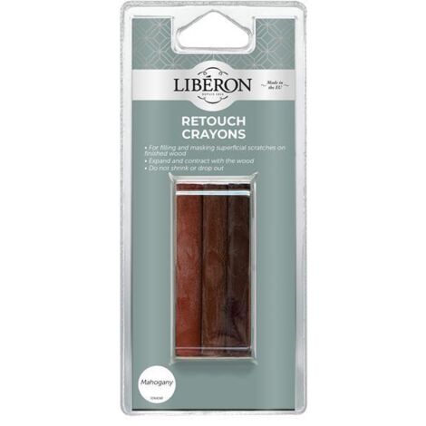 Liberon 126926 Retouch Crayons Mahogany 3 Pack LIBRCMN