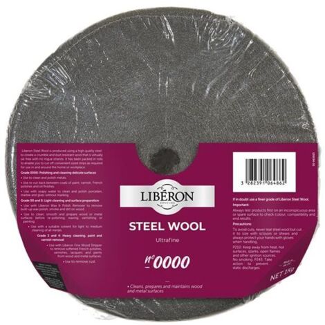 Liberon 126934 Steel Wool Grade 0000 Ultra Fine 1kg LIBSW00001KN