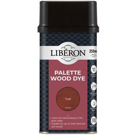 Liberon Palette Wood Dye Teak 250ml LIBWDPT250N