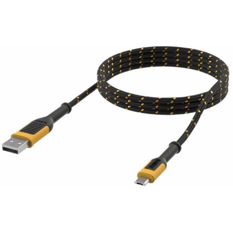 Dewalt DWG USB A to USB-Micro Reinforced Charging Cable 1.8m (6ft) DWT1311322 (1/4)