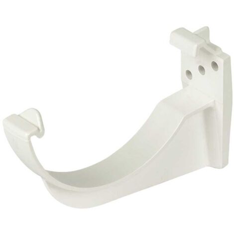 RK1W FloPlast Fascia Bracket White 112mm Half Round Gutter (1/2)
