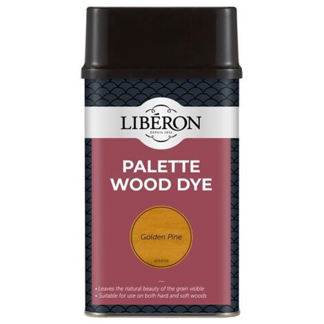 Liberon 126743 Palette Wood Dye Golden Pine 500ml LIBWDPGP500N