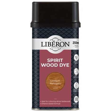 Liberon 126781 Spirit Wood Dye Georgian Mahogany 250ml LIBWDSGM250N