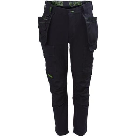 Apache Calgary Black Stretch Holster Trousers Waist 32in Leg 31in APACALG3132