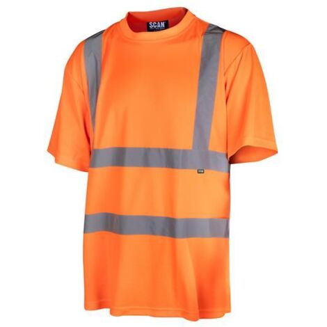 Scan SFTE01 Hi-Vis T-Shirt Orange - L (44in) SCAHVTSLO