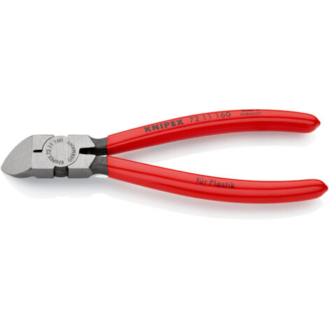 KNIPEX 72 11 160 SB Diagonal Cutters for plastics plastic coated 160 mm