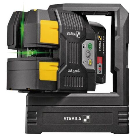 Stabila 19985 LAX 500 G Cross Line plus Plumb Point Laser 12V 1 x 2.0Ah Li-ion