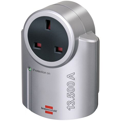 Brennenstuhl Primera-Line Surge Protection Adapter with 13.5A 230V Mains Plug and Surge Protector for Safe Power Supply (1/5)