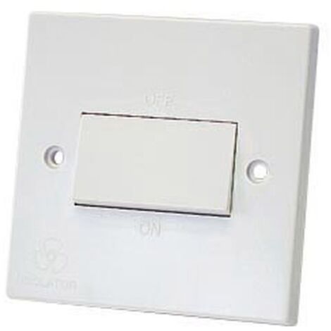 Dencon 10A 3 Pole White Moulded Fan Isolator Switch (1/2)