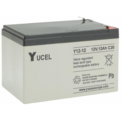 Yuasa Yucel 12V 12Ah Sealed Lead-Acid AGM Battery 2-Year Warranty