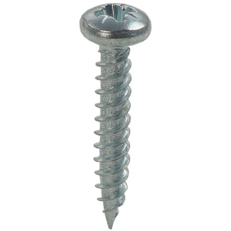 Unifix Twinthread Woodscrews Pozi Round Head Bzp - 8G X 1/2" - Box of 200