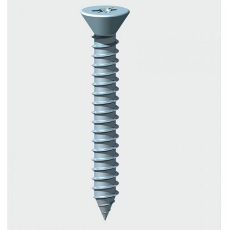Self-Tapping Screws Pozi Csk Head AB DIN 7982C BZP - 8G x 1"