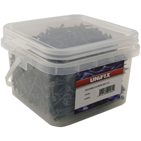 Unifix Decking Screws Pozi Csk Head Green Coating 8G x 2.1/2" - 2 (1/2)