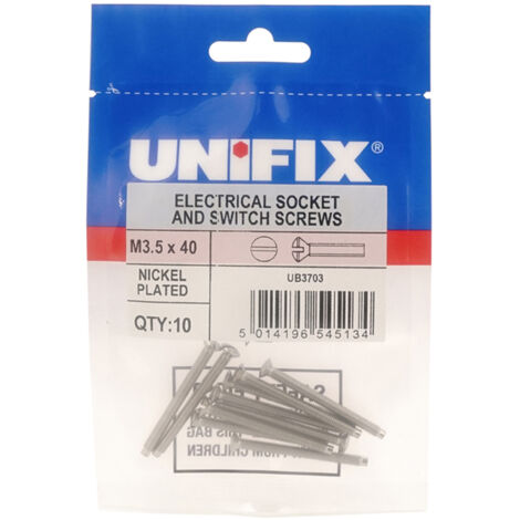 Unifix Electrical Socket And Switch Screws M3.5 x 75 - Box of 50 (1/2)