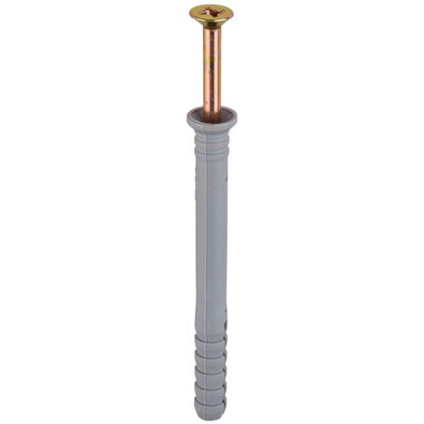 Jcp Fixings Nylon Hammer Screws Zyp - 8 x 100mm - Box of 50 (1/2)