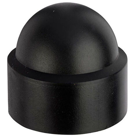 Black Plastic Cover Caps M6 - Box of 100 (1/2)