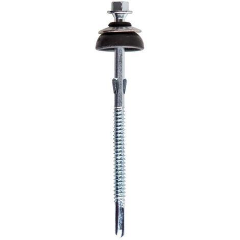 Jcp Fixings Fibre Cement Screws Heavy Section BZP 6.3 x 130mm 50 (1/2)
