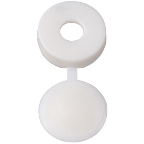 Unifix Hinged Screw Caps - White - Box of 100 (1/2)