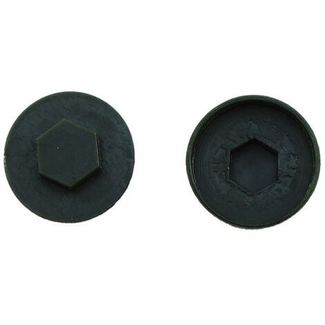 Jcp Fixings Juniper Green Cover Caps 16mm - Box of 1000 (1/2)