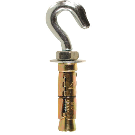 Jcp Fixings Shield Anchors Hook Bolt Zyp - M12 x 145 - Box of 10