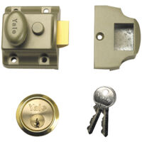 Yale 706 Traditional Nightlatch 40mm Backset ENB Finish