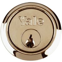 Yale Locks B1109 Replacement Rim Cylinder & 2 Keys Chrome Finish Box YALB1109CH