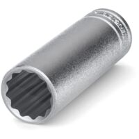Teng M120621C Bi-Hexagon Socket Deep 12-Point 1/2in Drive 21mm TENM120621