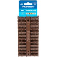 Rawlplug Brown Uno Plugs 7 x 30mm