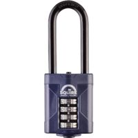 Squire CP50/2.5 CP50/2.5 Combination Padlock 4-Wheel 50mm Extra Long Shackle 63.5mm HSQCP5025