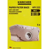 Karcher Dust Bags For A2234, A2200, MV2, WD2 - Pack of 5