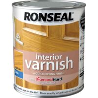 Ronseal Interior Varnish Quick Dry Satin Light Oak 250ml RSLIVSLO250