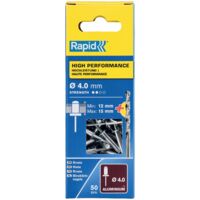 Rapid 5000386 High Performance Rivets 4 x 18mm Blister of 50 RPD5000386