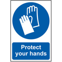 Scan 0023 Protect Your Hands - PVC 200 x 300mm SCA0023