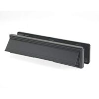 Yale Universal-Fit Sleeved Letter Plate Black 300mm (A4 Friendly) Visi-Packed