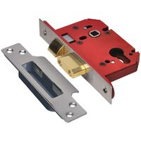 Union Strongbolt 22Eu Eus-Ss-3.0 Euro Sashlock Stainless Steel 81Mm 3In
