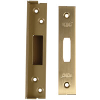 Union Strongbolt 2100 Mortice Deadlock Rebate Kit 13Mm Polished Brass Box