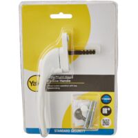 Yale White Offset Locking PVCu Window Handle Right-Handed 40mm Spindle