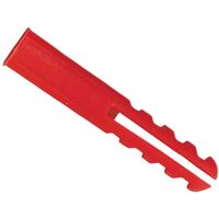 Rawlplug Red Plastic Plugs Screw Size No.6-12 (10 x Card 100) RAW67134