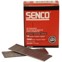 Straight Brad Nails Galvanised 16G x 63mm Pack of 2000