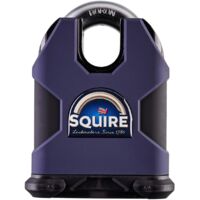 Squire SS80CS Stronghold 80mm Solid Steel Padlock Closed Shackle CEN6 Boxed
