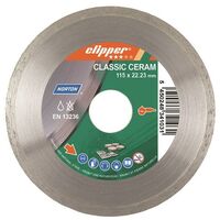 Norton Clipper Classic Ceramic Diamond Blade 115 x 22.23mm for Angle Grinders