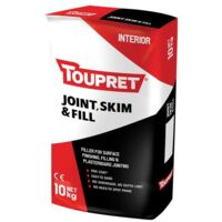 Toupret Joint Skim & Fill 10kg Multipurpose Powder Filler for Internal Use