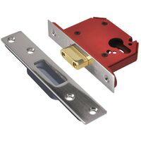 Union Strongbolt 21Eu Eus-Ss-3.0 Euro Deadlock Stainless Steel 81Mm 3In