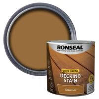 Ronseal Quick Drying Decking Stain, Golden Cedar, 2.5 litre