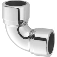 McAlpine 35A-CB Chrome Plated Brass 90 degree Compression Bend 1.25"